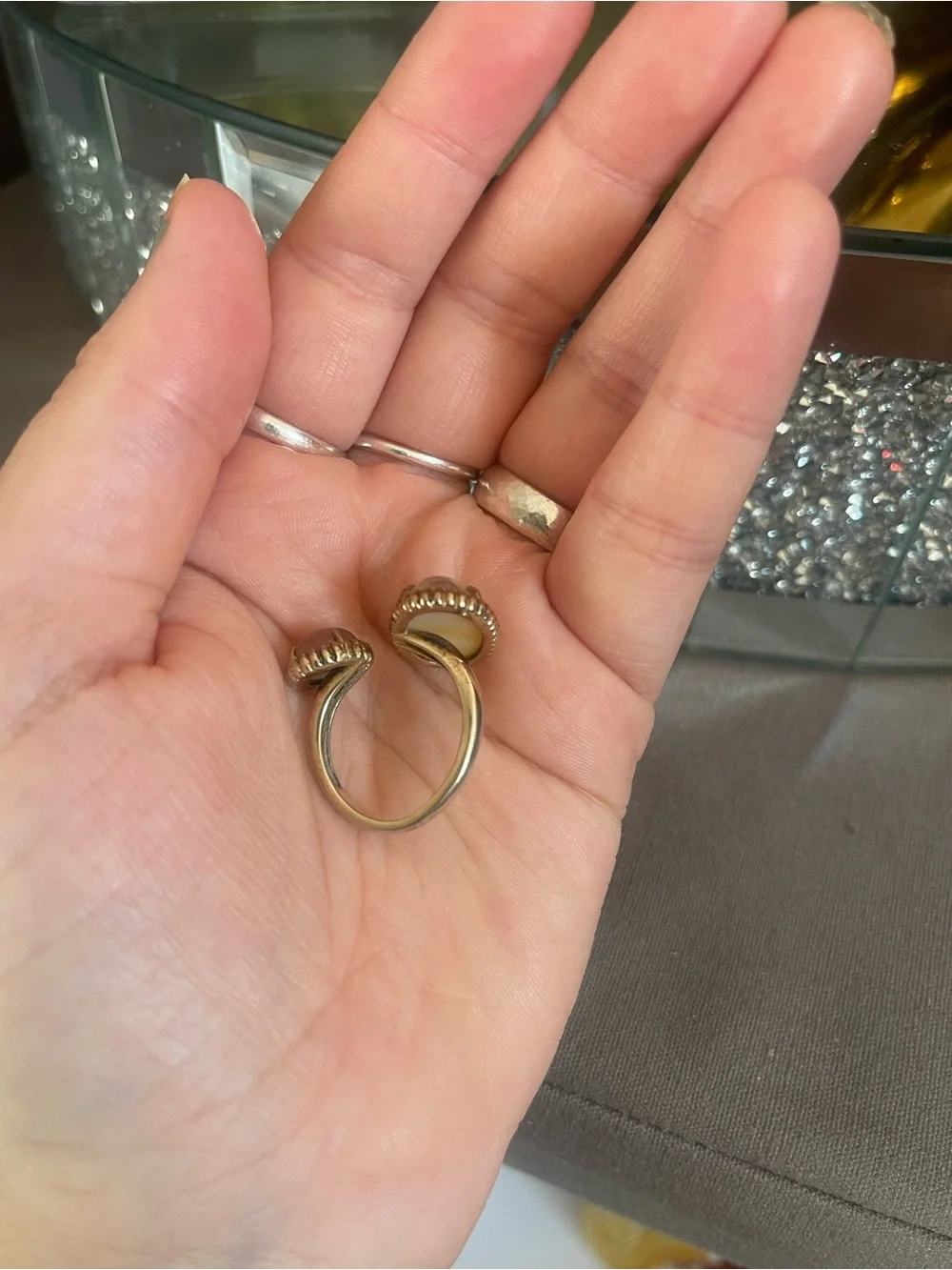 Two stone ring